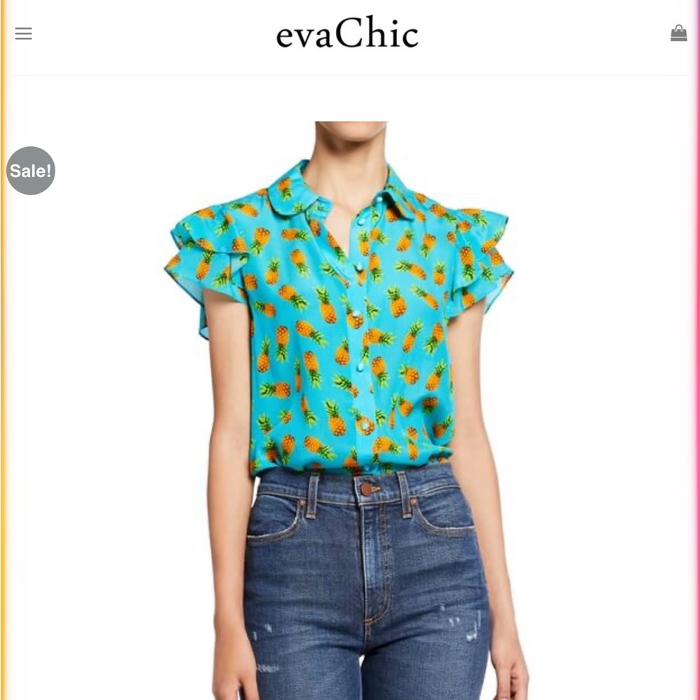 Alice and Olivia Ziggy silk blouse